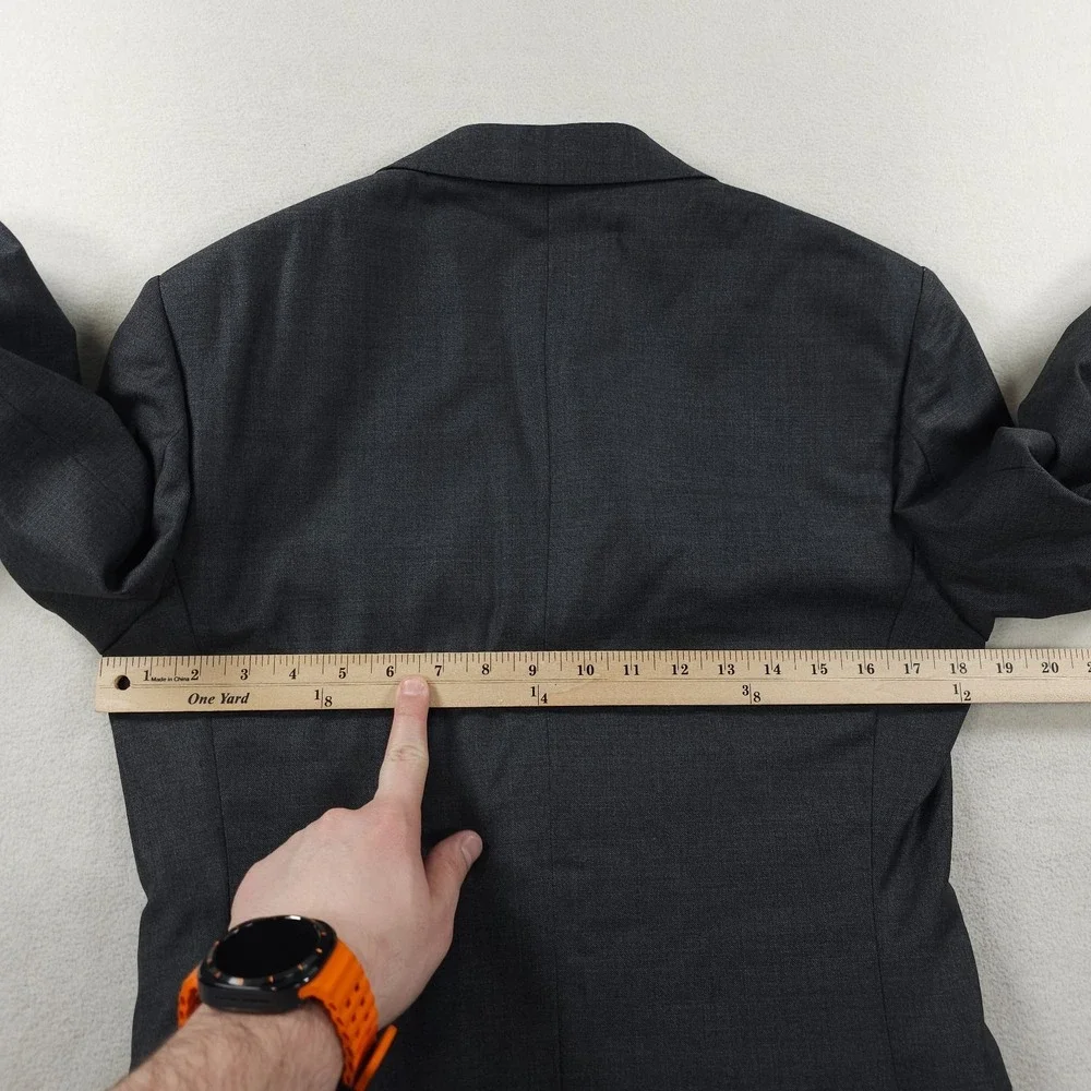 Suitsupply Jacket Mens 34 Gray VITALE BARBERIS CANONICO Napoli Int Blazer Sport - Picture 11 of 16
